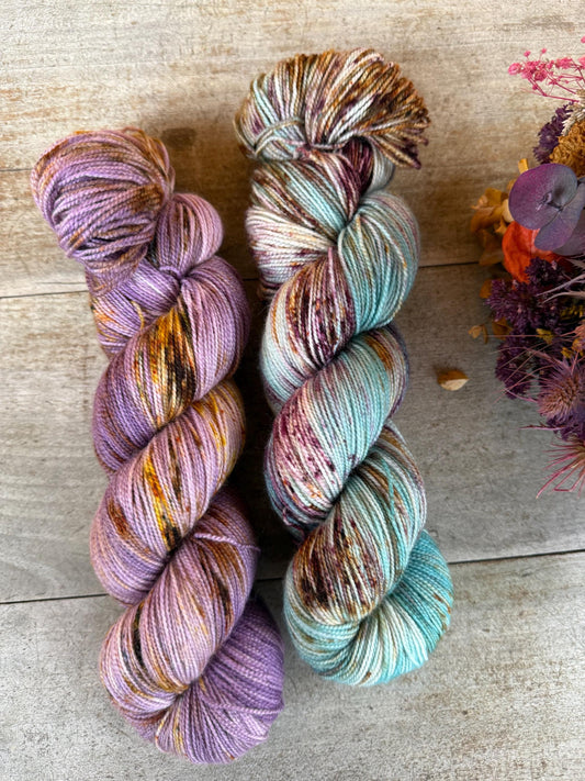 OCÉAN - Laine teinte à la main - Fingering Mérinos Nylon superwash