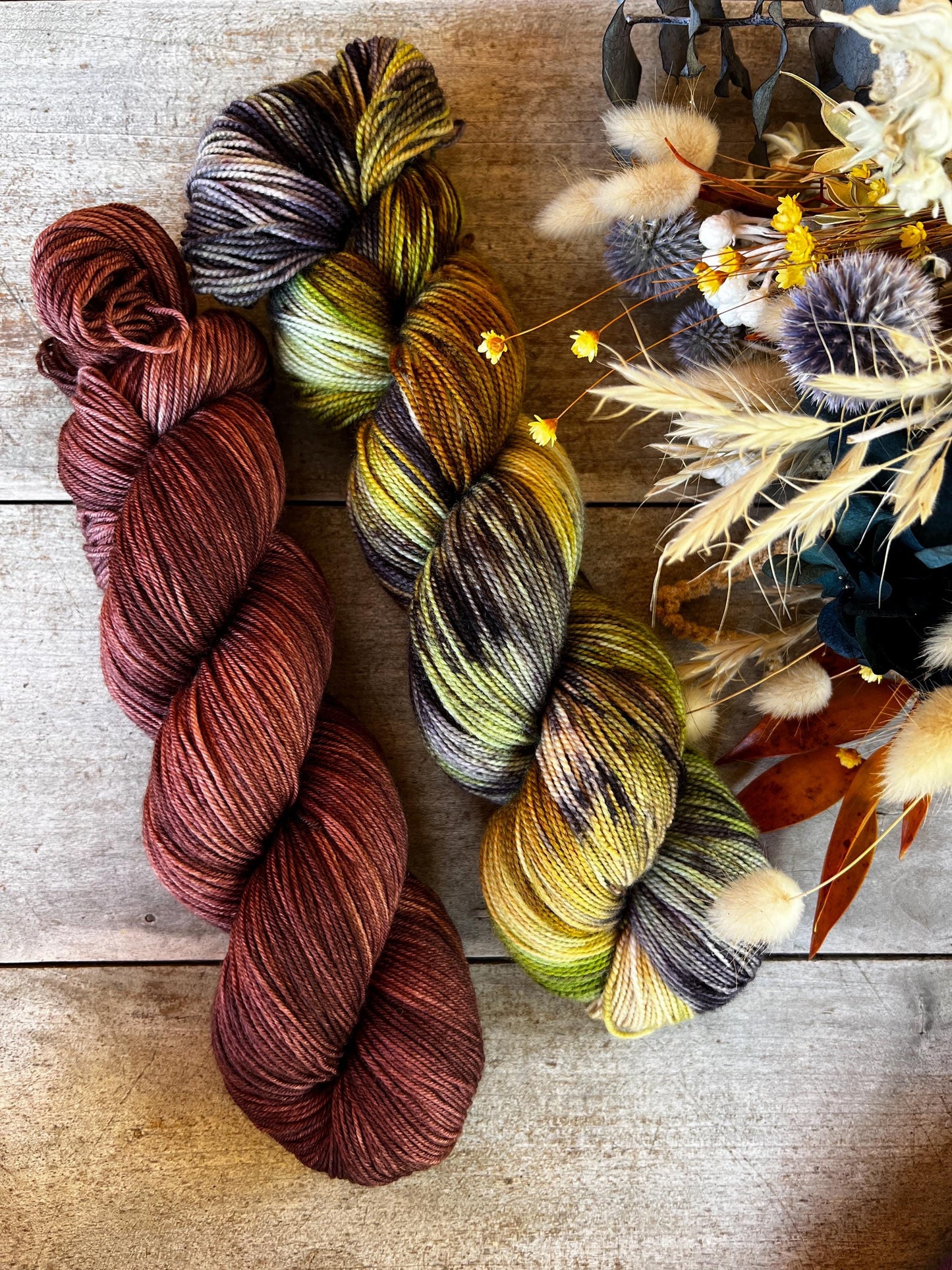CHIMÈNE - Laine teinte à la main - Fingering Mérinos Nylon superwash