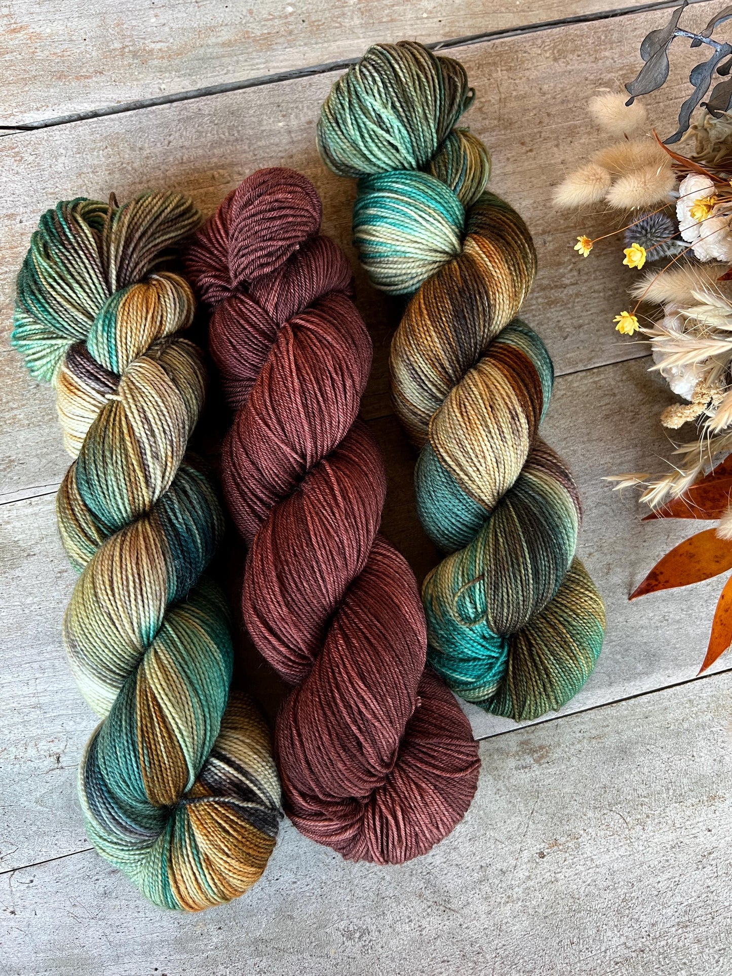 PHILOU - Laine teinte à la main - Fingering Mérinos Nylon superwash