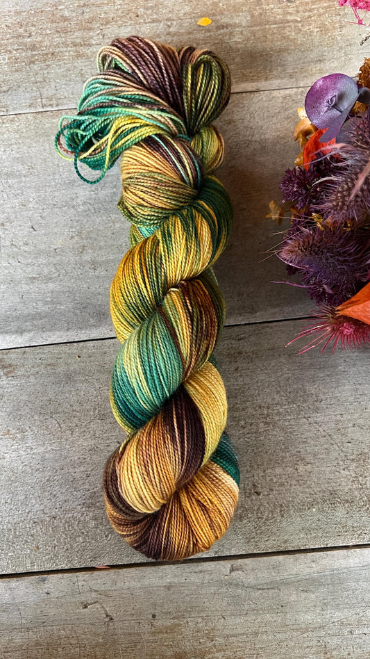 AFRICA - Laine teinte à la main - Fingering Mérinos Nylon superwash