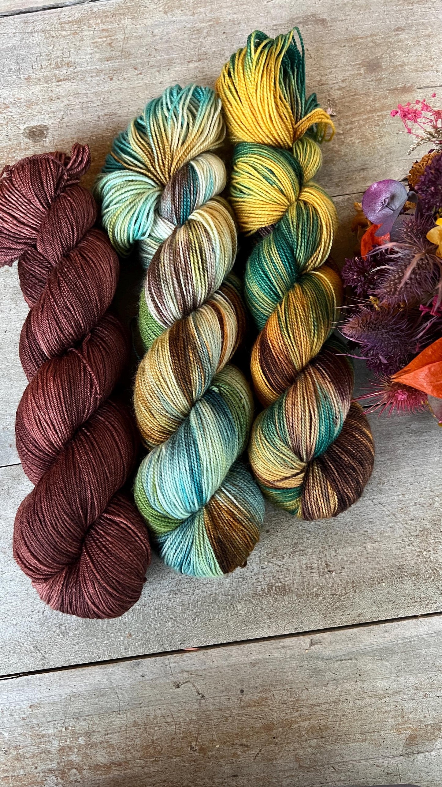 AFRICA - Laine teinte à la main - Fingering Mérinos Nylon superwash