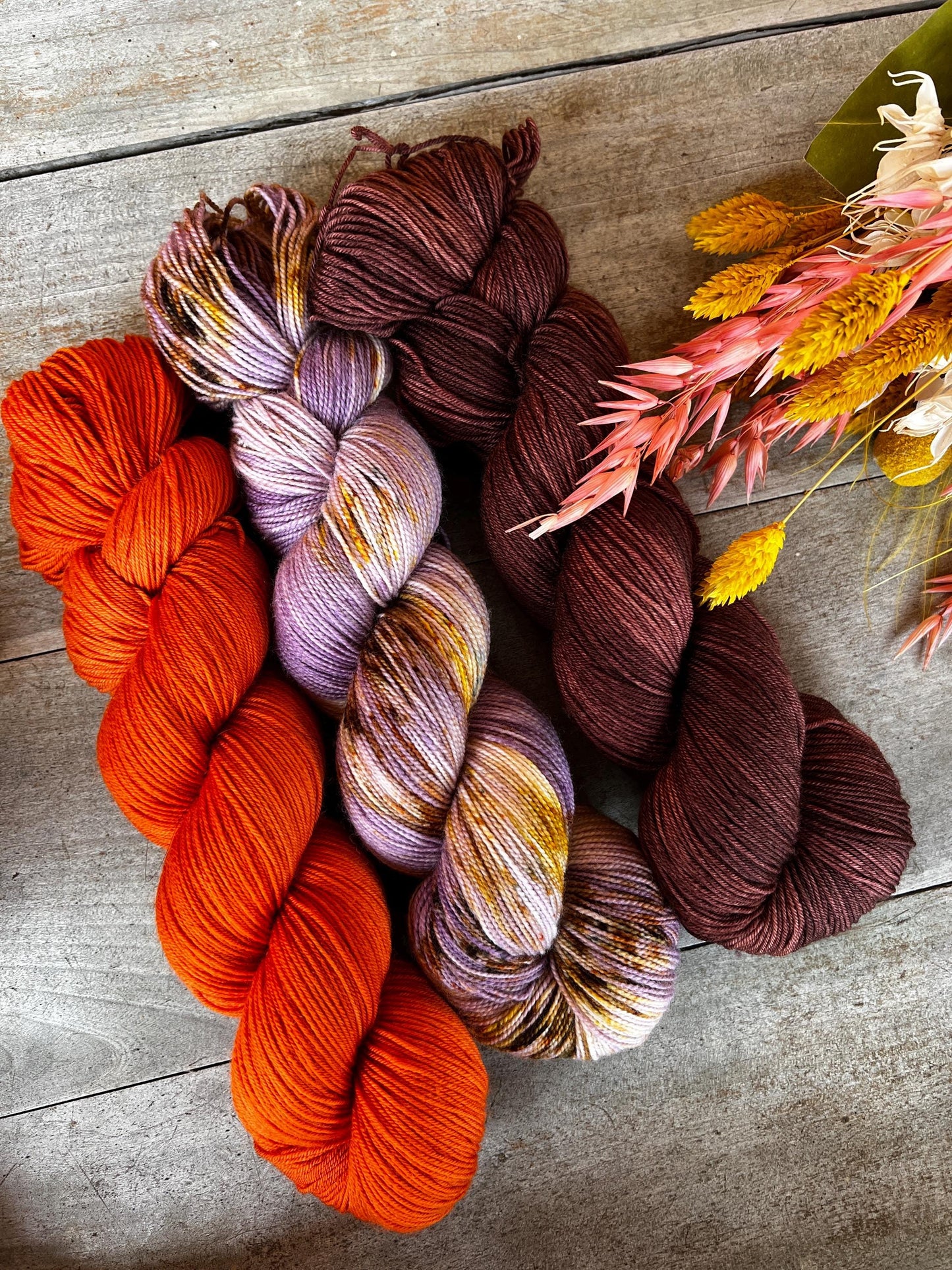 MÉLANIE - Laine teinte à la main - Fingering Mérinos Nylon superwash