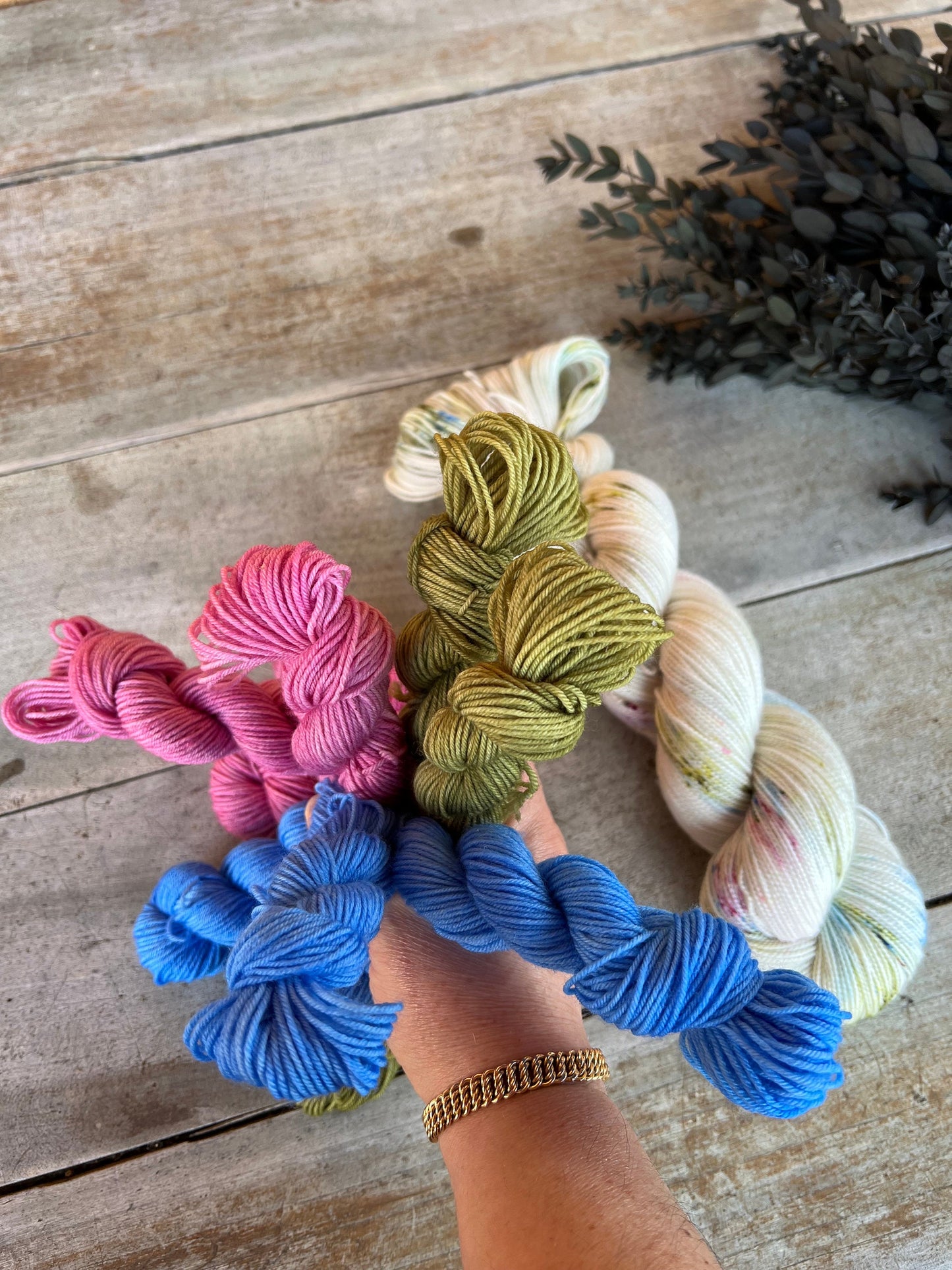 PINK - Laine teinte à la main - Fingering Mérinos Superwash