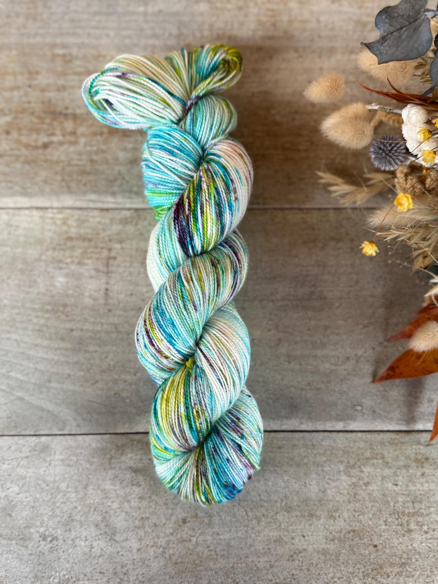 ORCHIDÉE - Laine teinte à la main - Fingering Mérinos Nylon superwash
