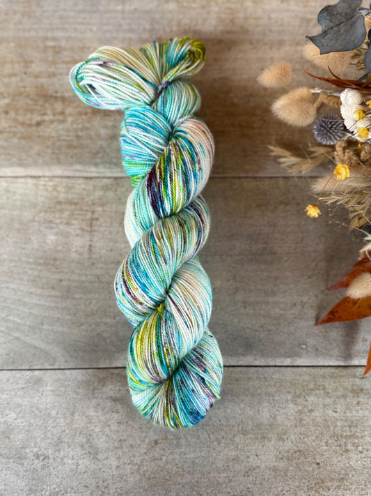 ORCHIDÉE - Laine teinte à la main - Fingering Mérinos Nylon superwash