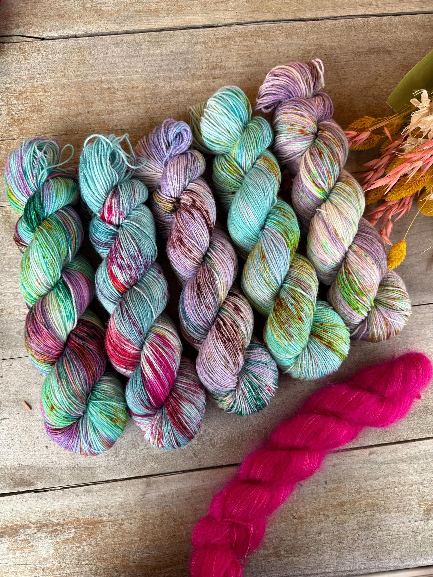 ANDRÉA- Laine teinte à la main - Fingering Mérinos Nylon superwash