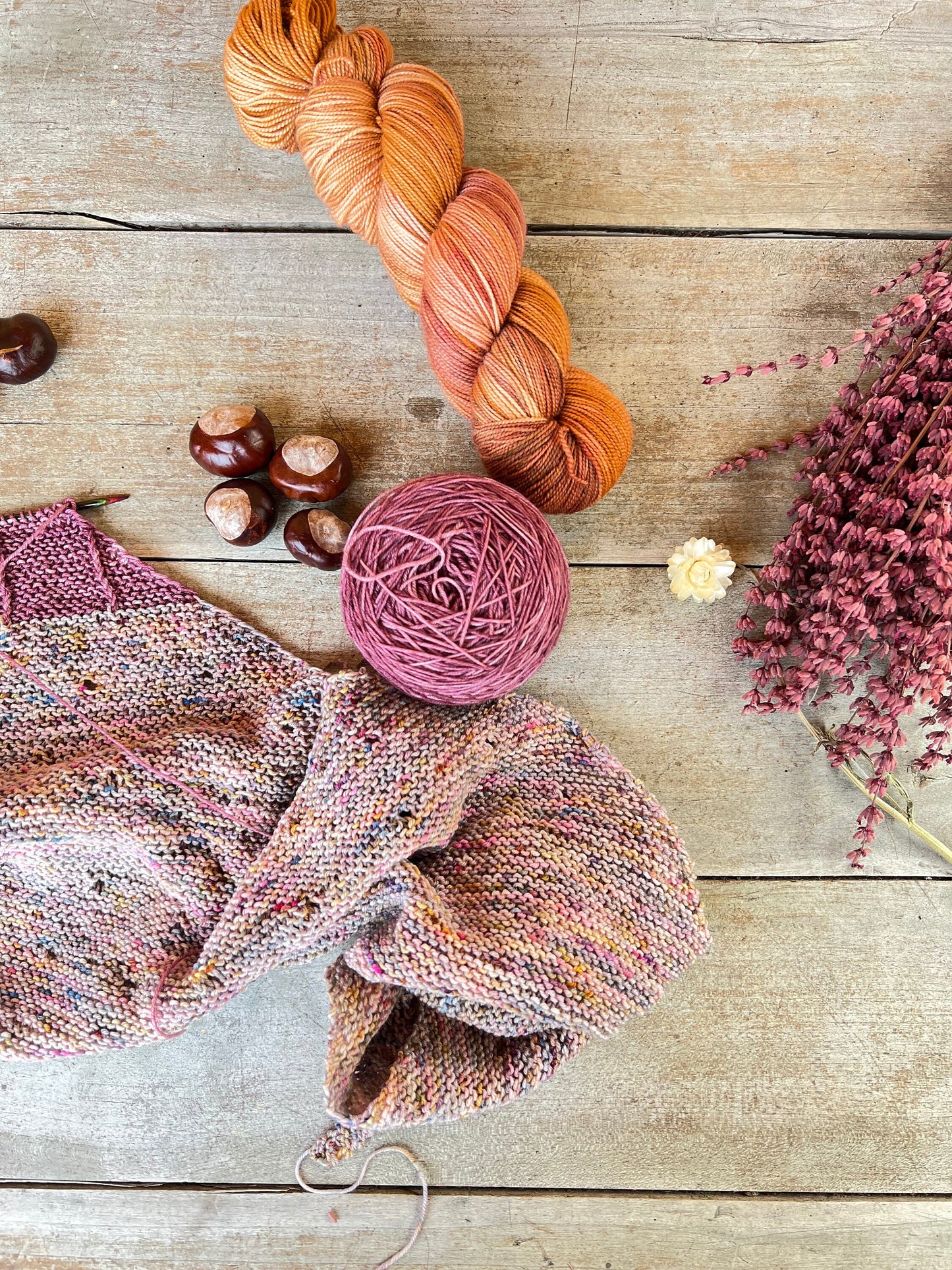 Design du Châle Strawberry - Patron modèle de Tricot