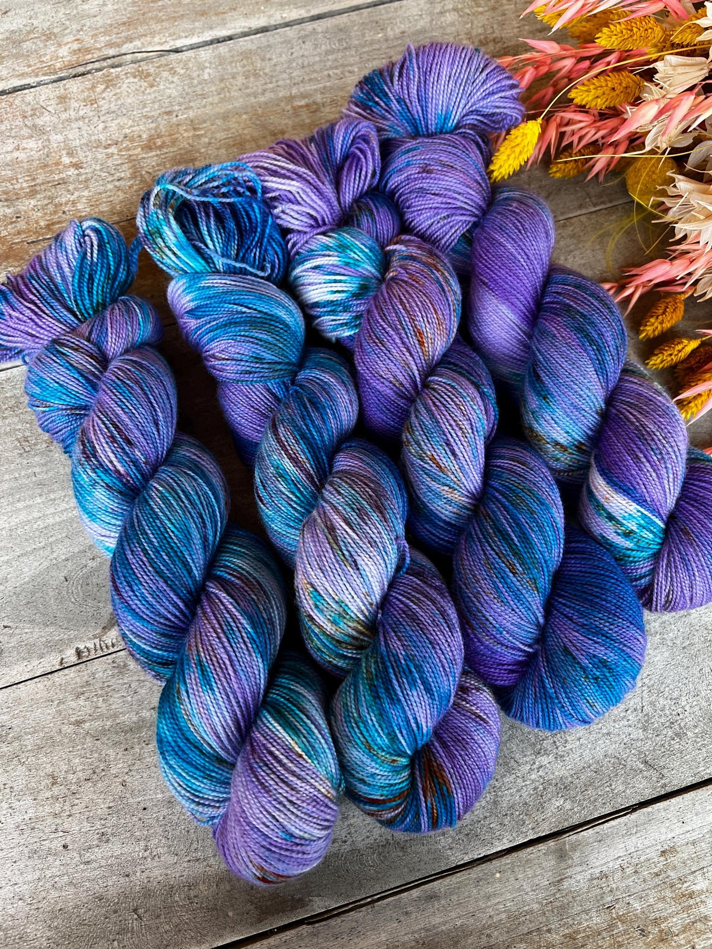 LINETTE - Laine teinte à la main - Fingering Mérinos Nylon superwash