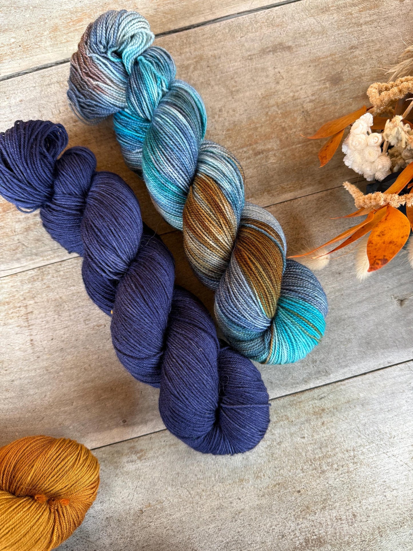 DORIANE - Laine teinte à la main - Fingering Mérinos Nylon superwash