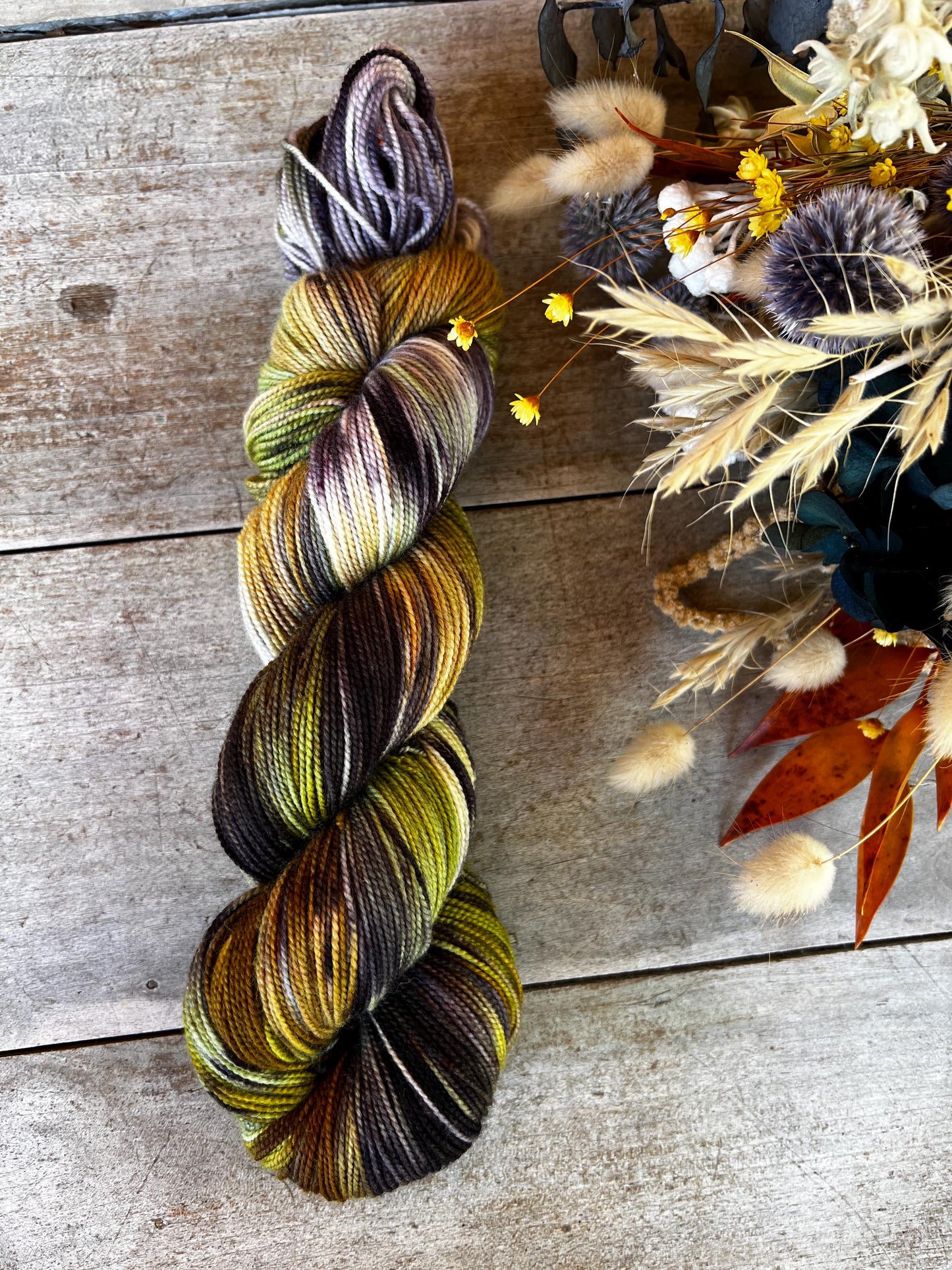 CHIMÈNE - Laine teinte à la main - Fingering Mérinos Nylon superwash