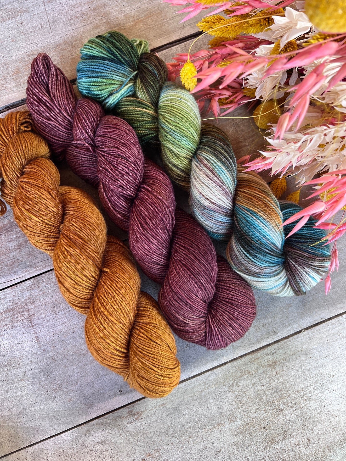 PHILOU - Laine teinte à la main - Fingering Mérinos Nylon superwash