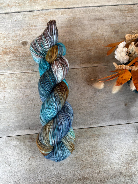 DORIANE - Laine teinte à la main - Fingering Mérinos Nylon superwash