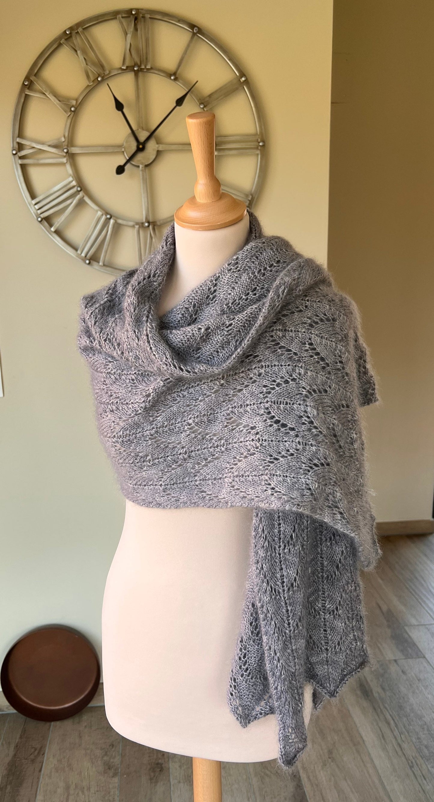 Design du Châle Narcisse - Patron modèle de Tricot