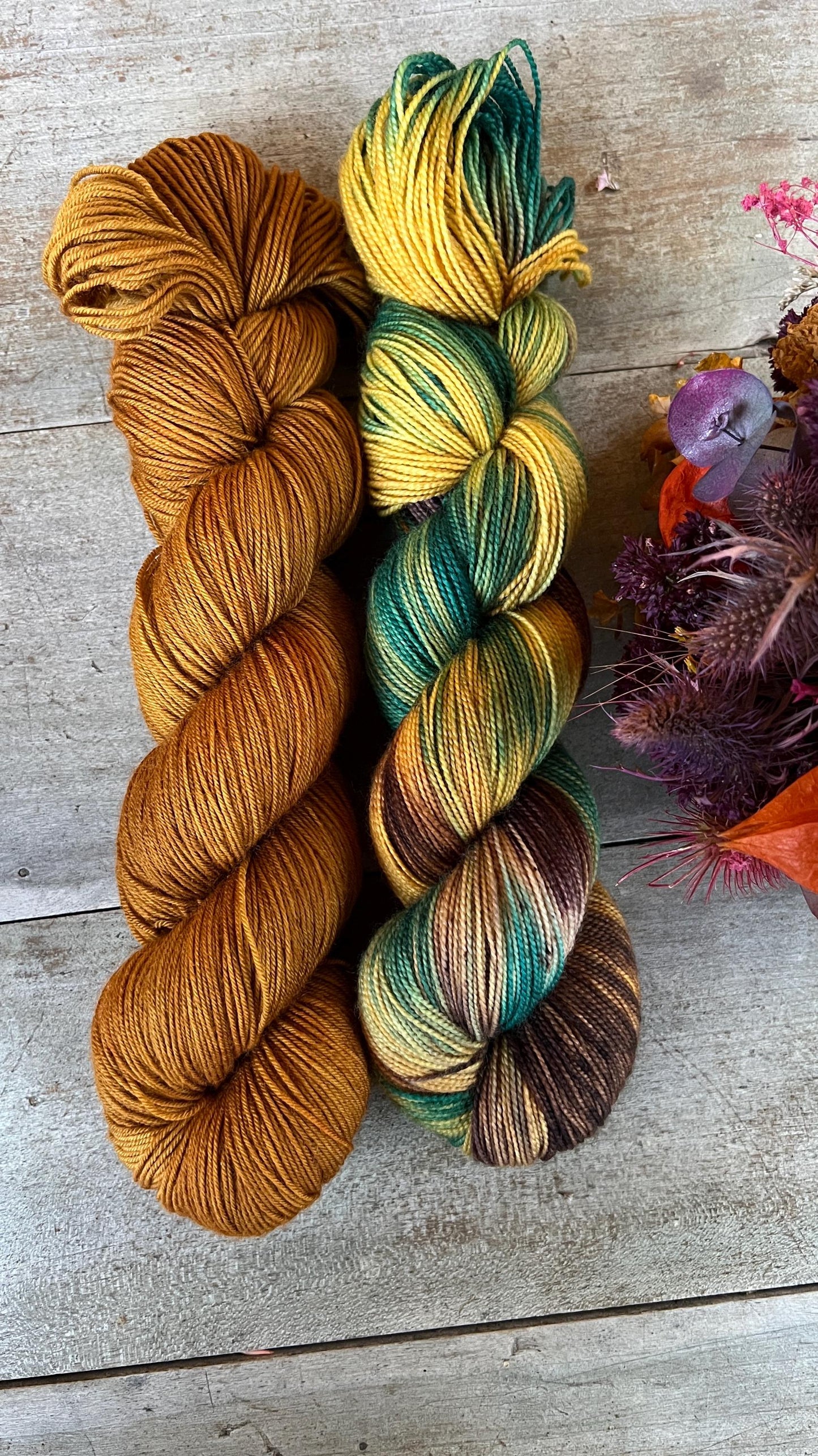 AFRICA - Laine teinte à la main - Fingering Mérinos Nylon superwash