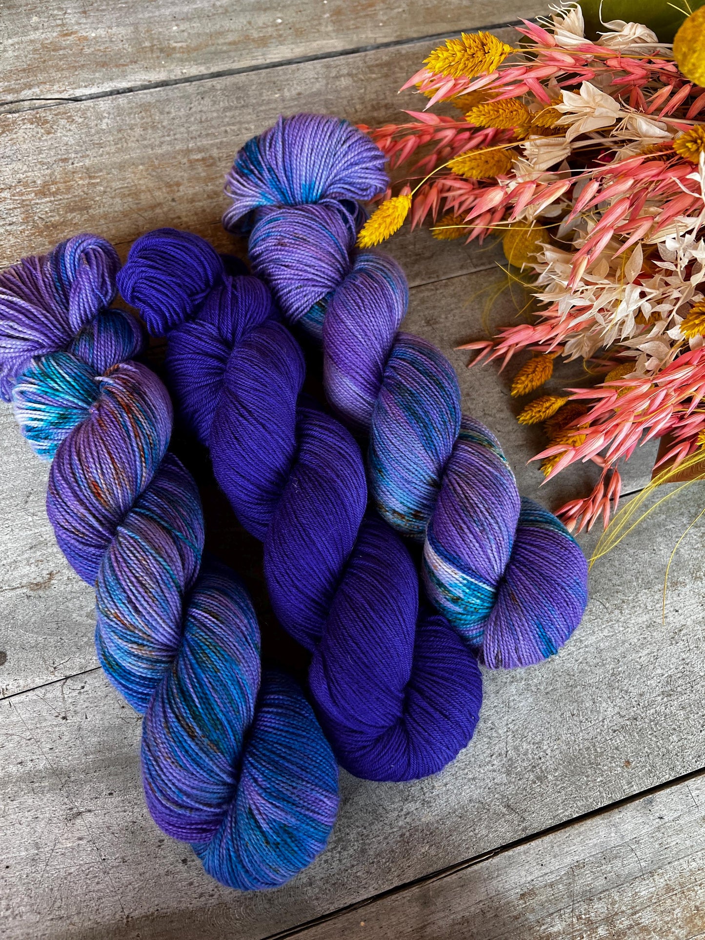LINETTE - Laine teinte à la main - Fingering Mérinos Nylon superwash
