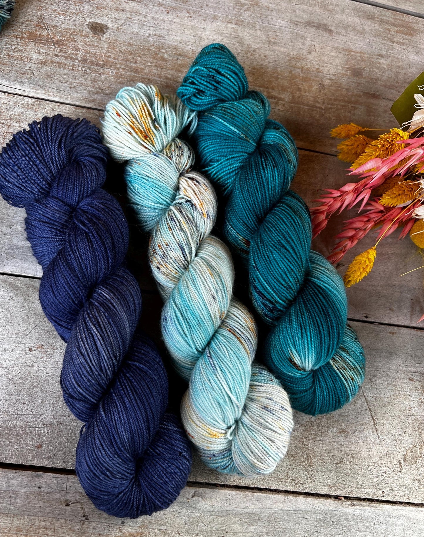 CHAMPÊTRE - Laine teinte à la main - Fingering Mérinos Nylon superwash