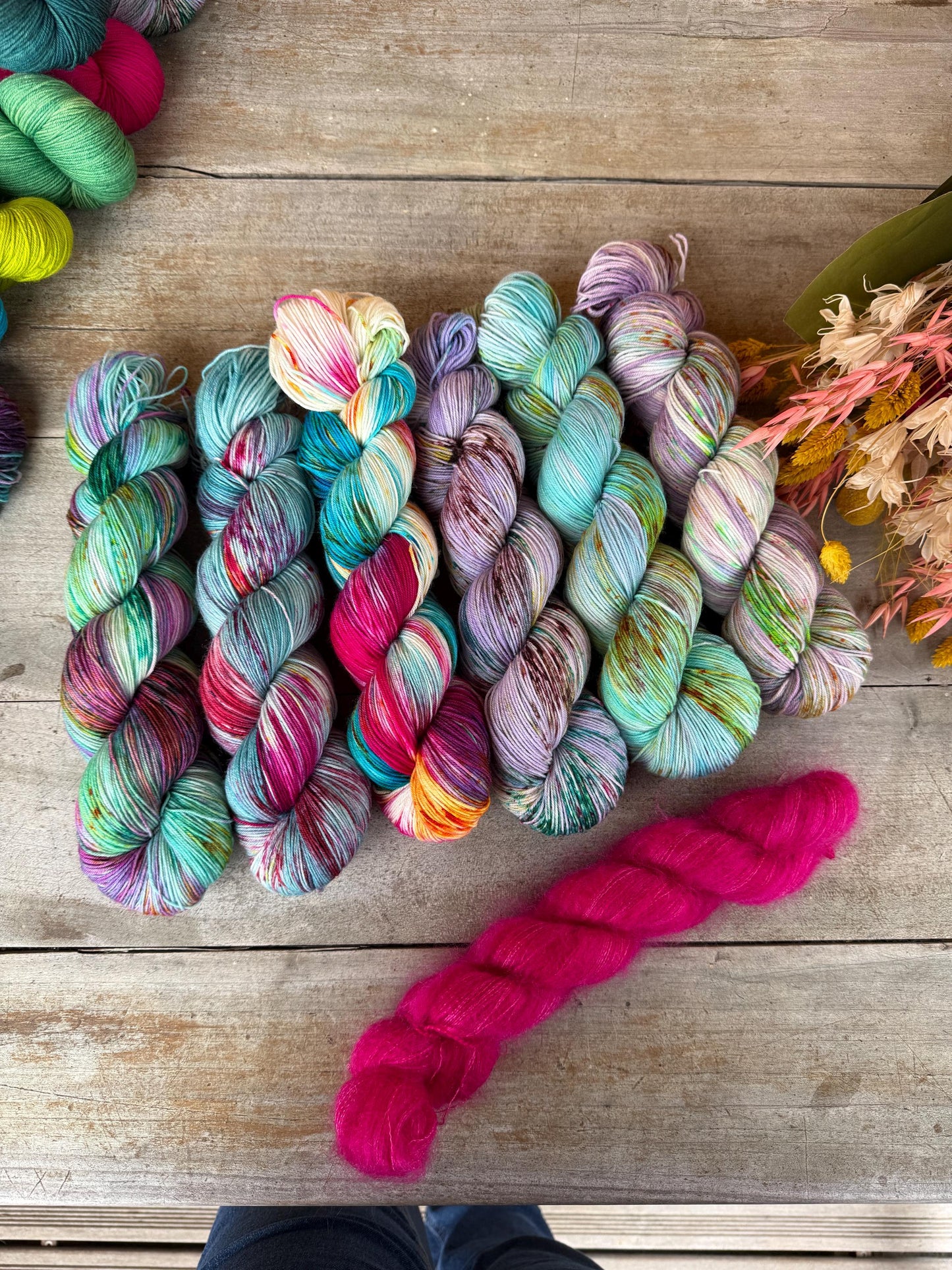 ELSA - Laine teinte à la main - Fingering Mérinos Nylon superwash