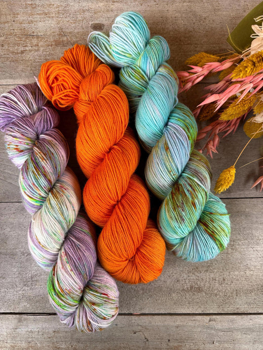 ANDRÉA- Laine teinte à la main - Fingering Mérinos Nylon superwash