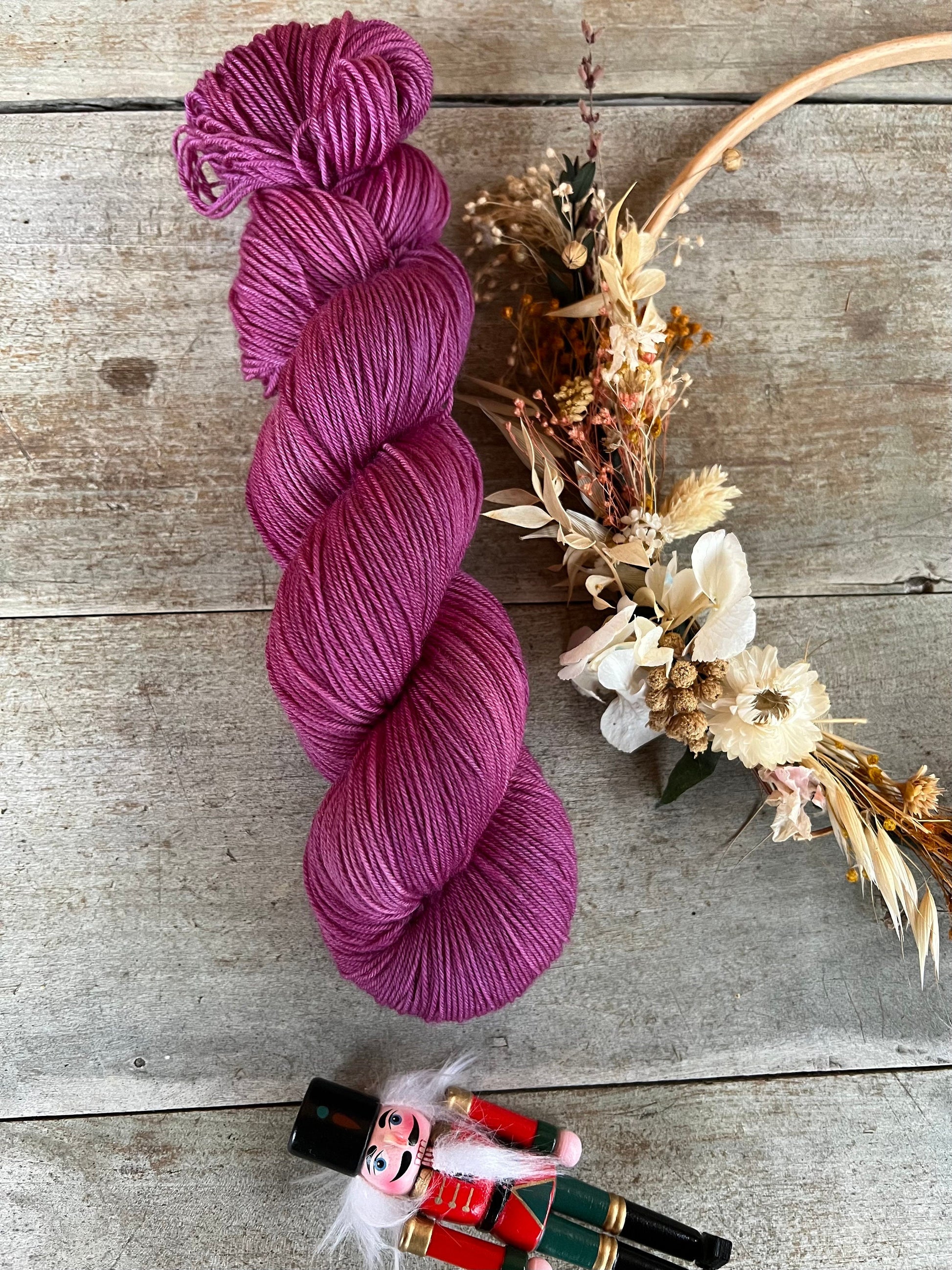 Laine teinte à la main Améthyste Fingering Mérinos ou Mérinos nylon ou DK Mérinos ou Lace Mohair et soie
