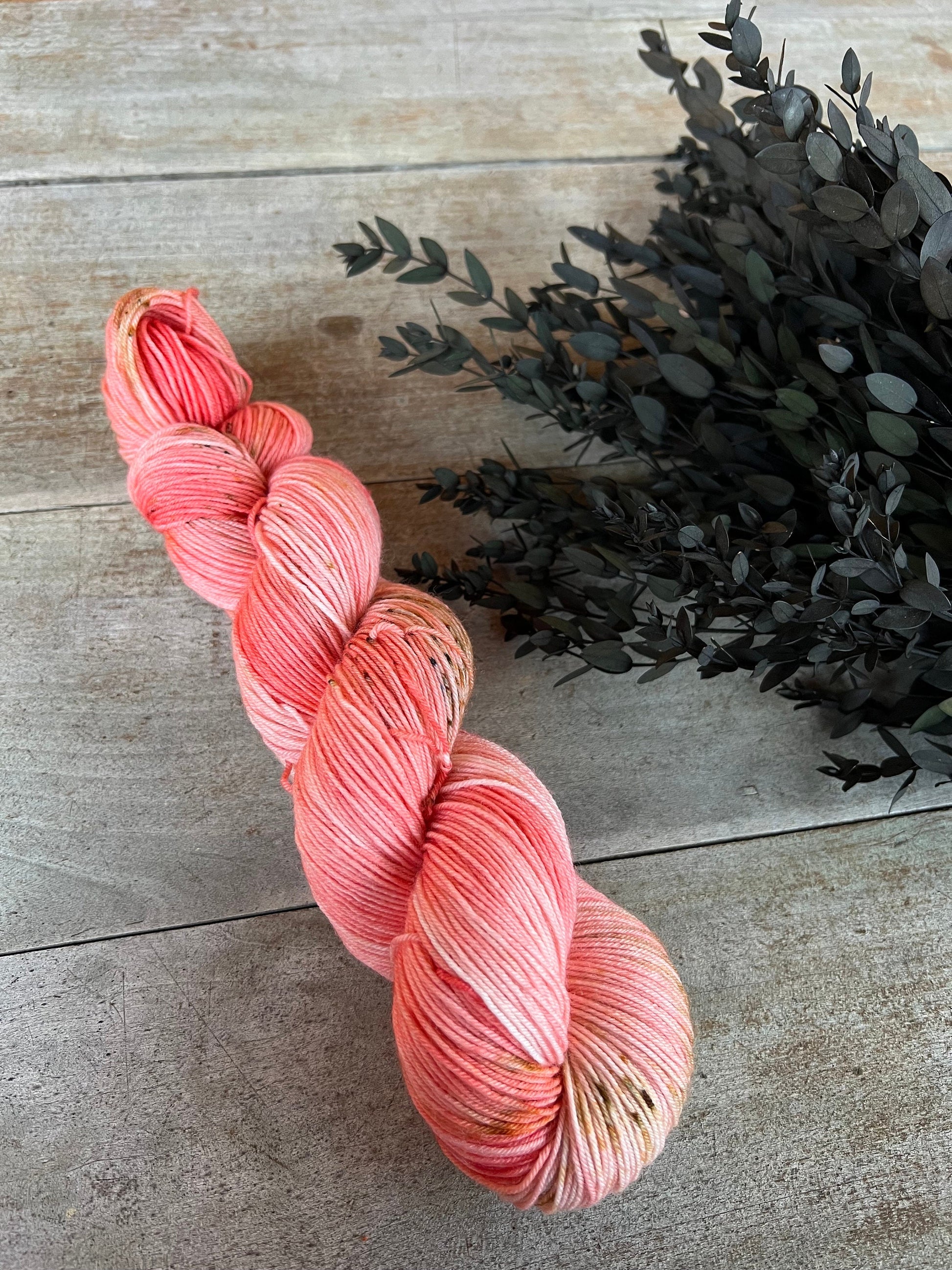 Laine teinte à la main Peach Fingering Mérinos ou Mérinos nylon ou DK Mérinos ou Lace Mohair et soie