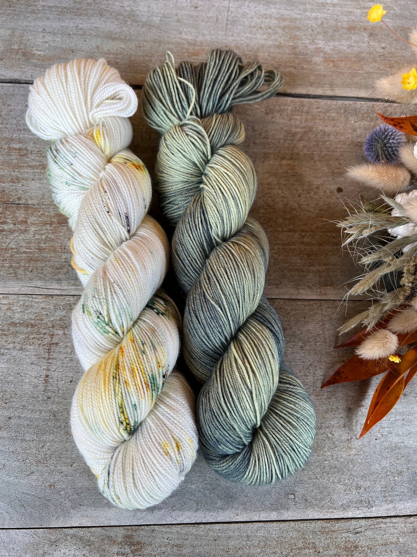 Laine teinte à la main Émeraude Fingering Mérinos ou Mérinos nylon ou DK Mérinos ou Lace Mohair et soie