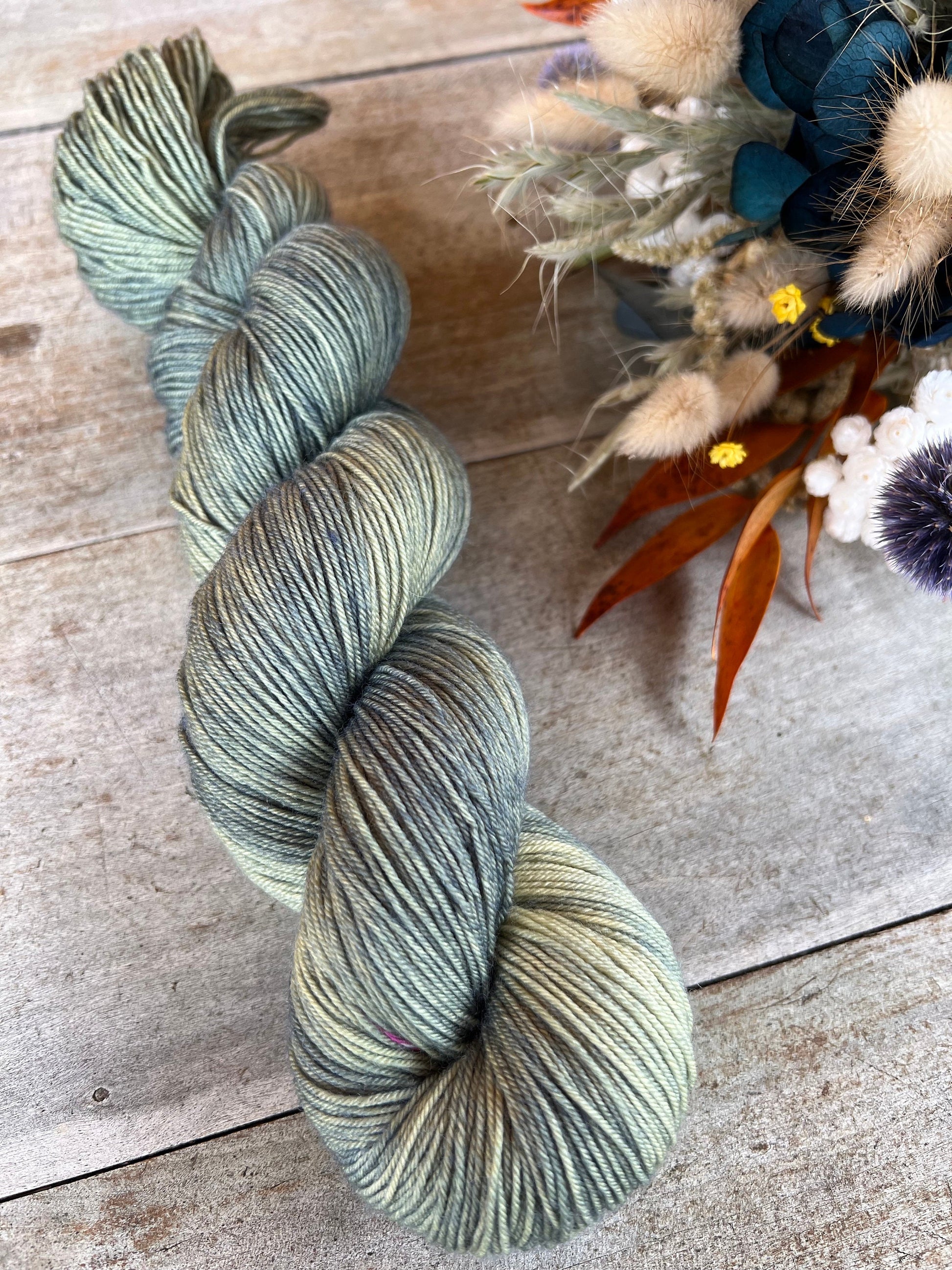 Laine teinte à la main Émeraude Fingering Mérinos ou Mérinos nylon ou DK Mérinos ou Lace Mohair et soie