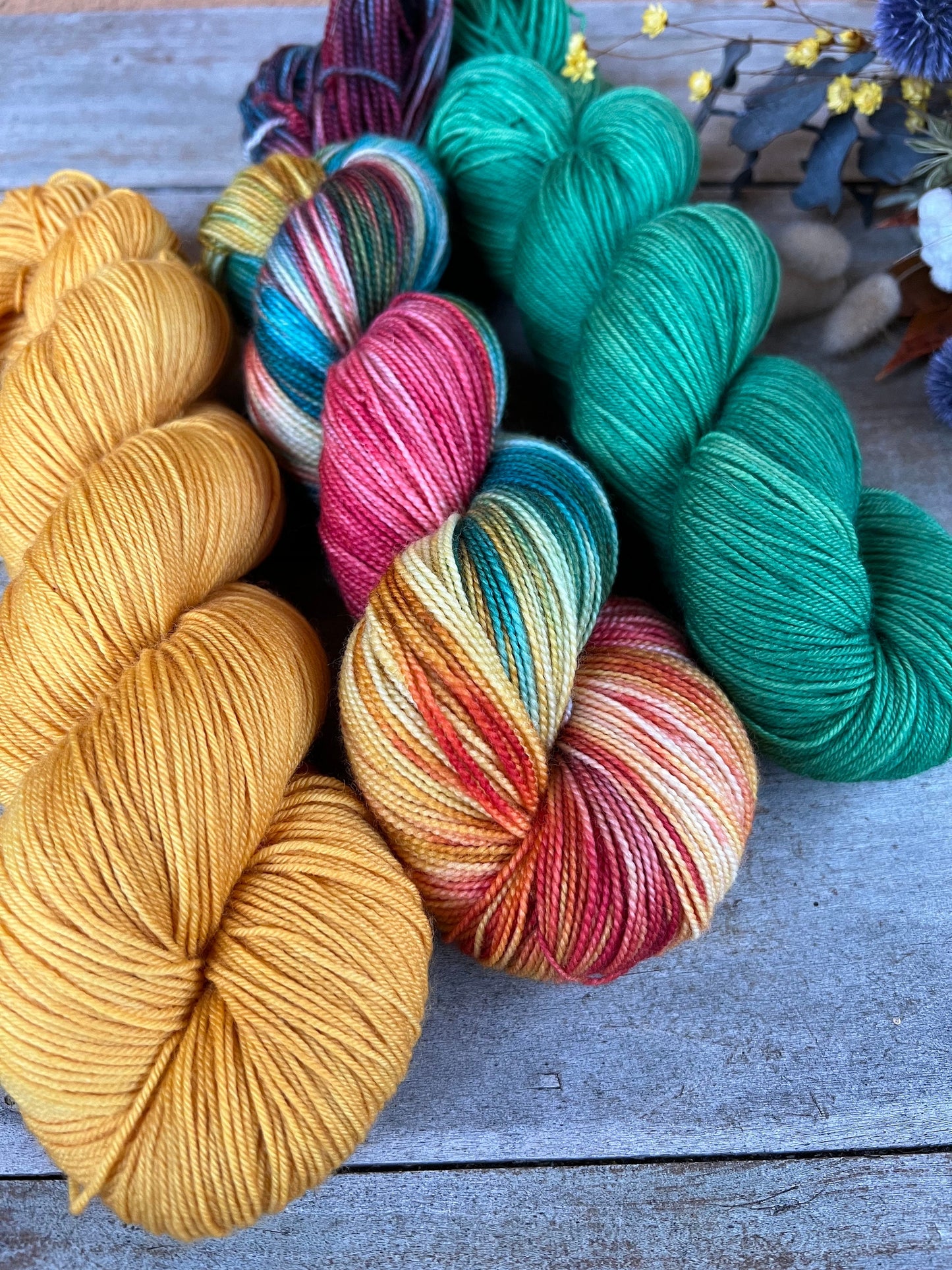 Laine teinte à la main Ali Fingering Mérinos ou Mérinos nylon ou DK Mérinos ou Lace Mohair et soie