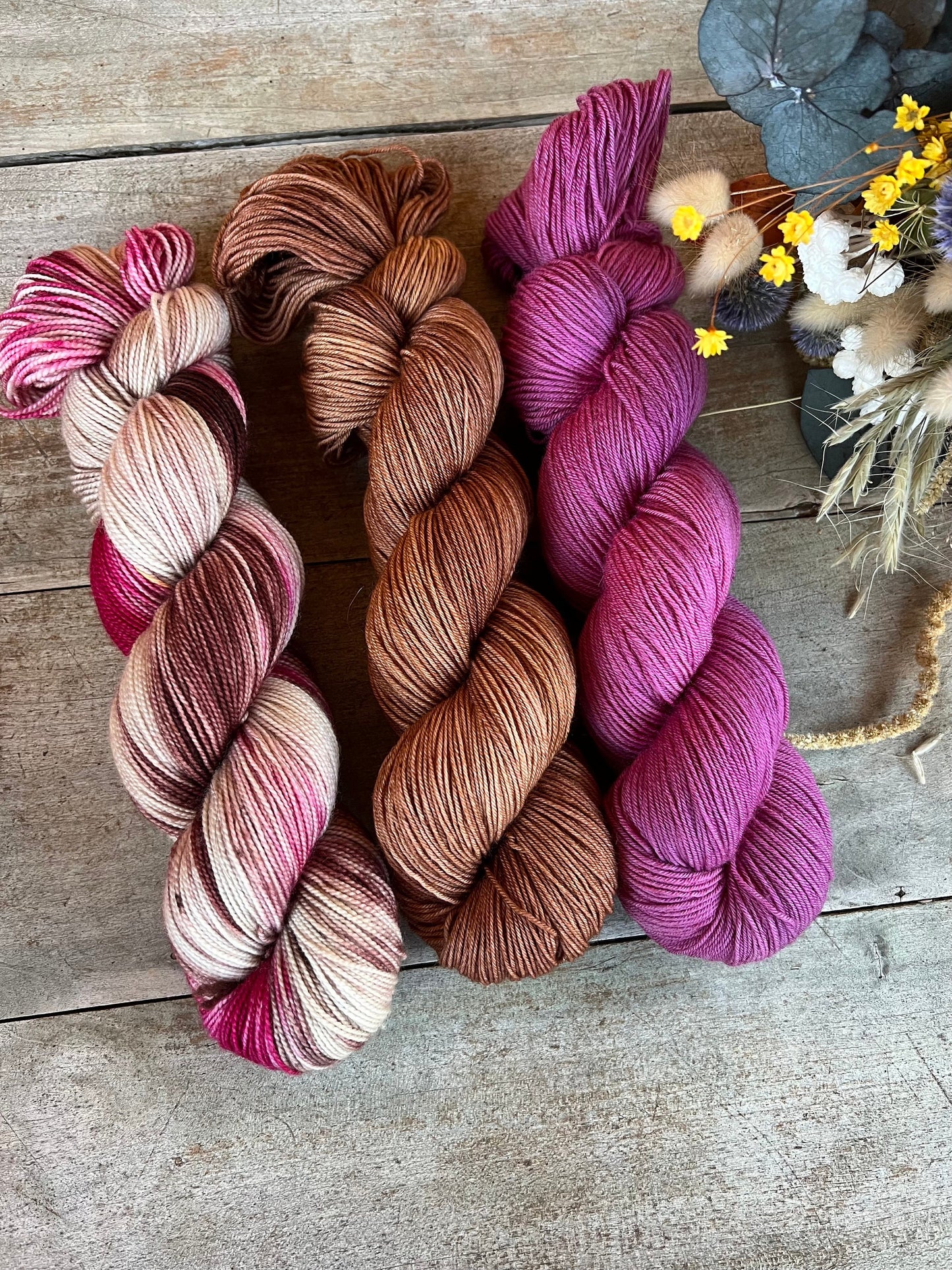 Laine teinte à la main Fanfan Fingering Mérinos ou Mérinos nylon ou DK Mérinos ou Lace Mohair et soie