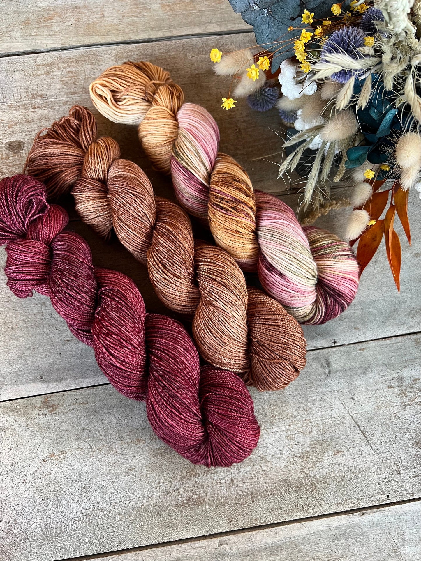 Laine teinte à la main Fanfan Fingering Mérinos ou Mérinos nylon ou DK Mérinos ou Lace Mohair et soie