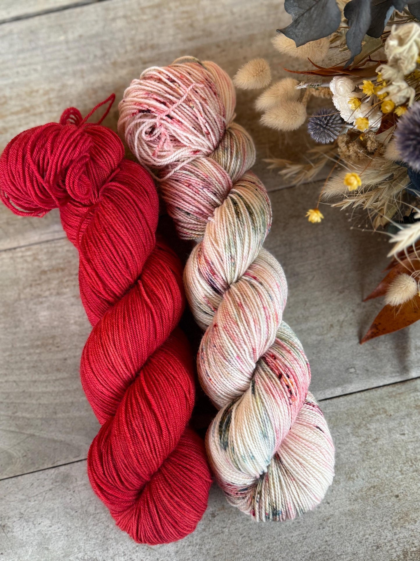 Laine teinte à la main coloris ZORA Fingering Mérinos ou Mérinos nylon ou Dk Mérinos ou Lace Mohair et soie