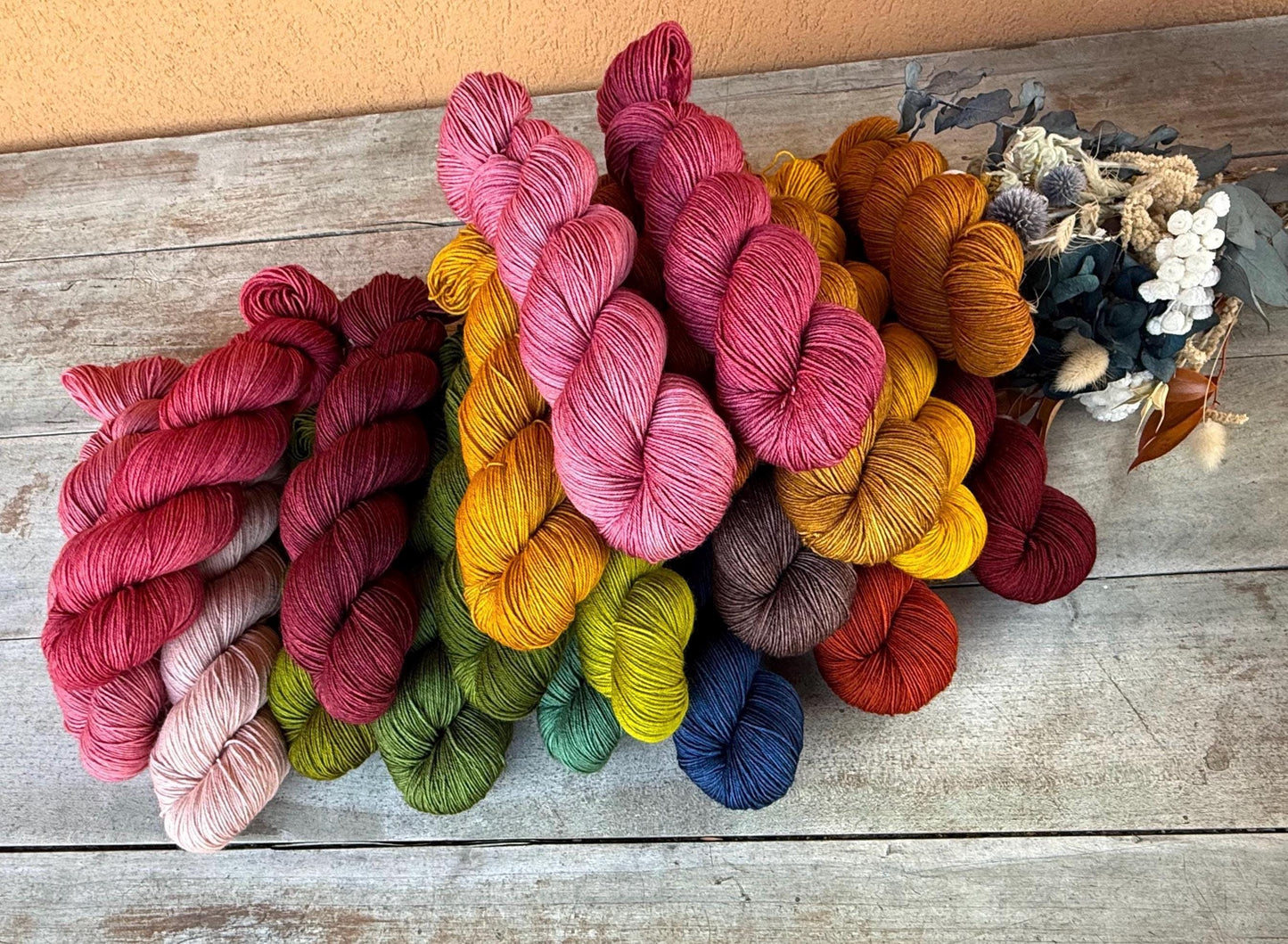 Laine teinte à la main Samson Fingering Mérinos ou Mérinos nylon ou DK Mérinos ou Lace Mohair et soie