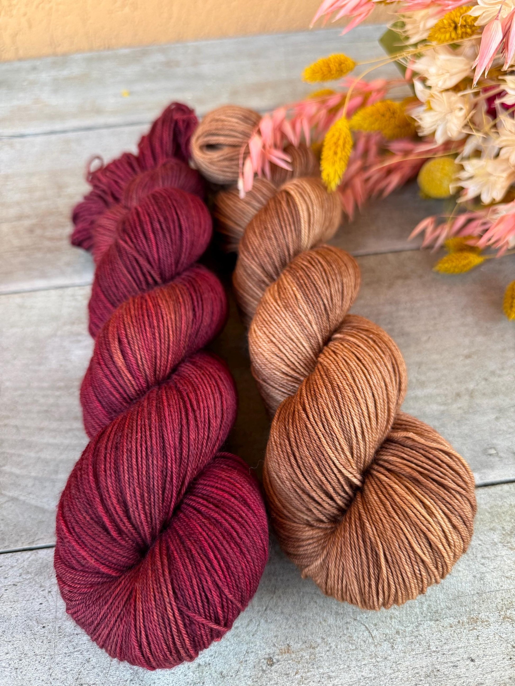 Laine teinte à la main Fanfan Fingering Mérinos ou Mérinos nylon ou DK Mérinos ou Lace Mohair et soie