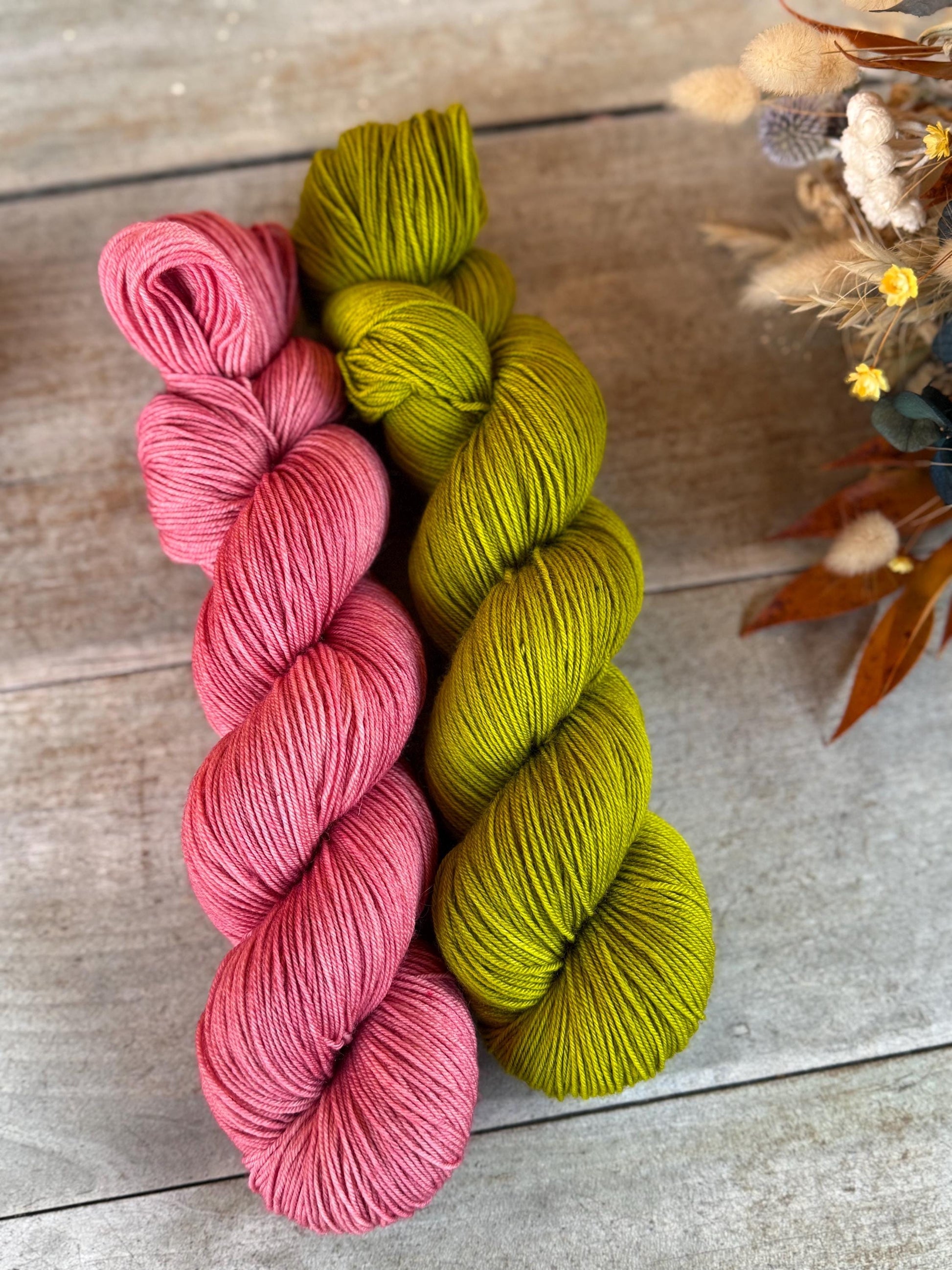 Laine teinte à la main April Fingering Mérinos ou Mérinos nylon ou DK Mérinos ou Lace Mohair et soie