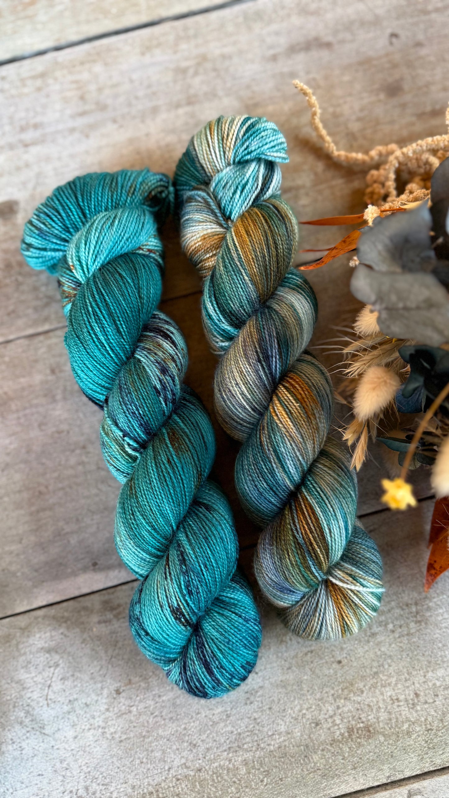 DORIANE - Laine teinte à la main - Fingering Mérinos Nylon superwash