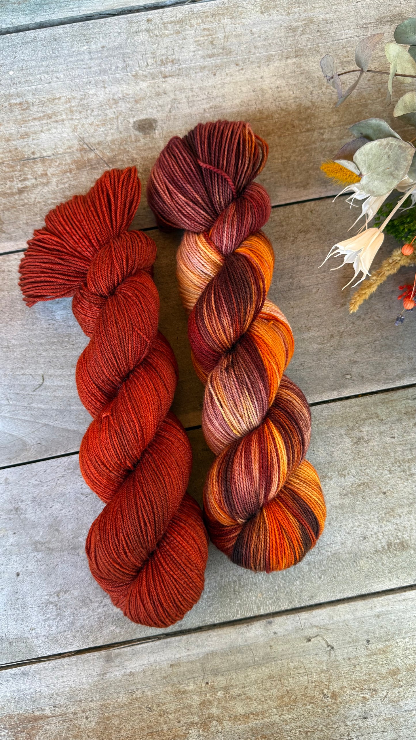 OLYMPIA - Laine teinte à la main - Fingering Mérinos Nylon superwash