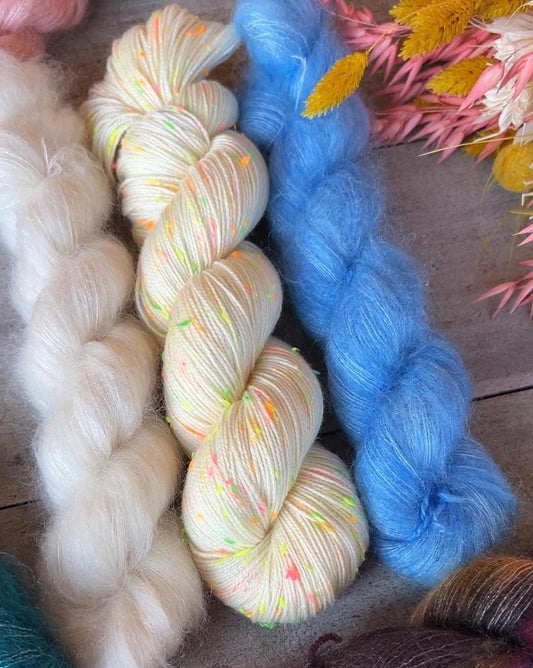 NATURELLE - Laine Néon Nep Donegal Mérinos superwash Fingering Non teinte