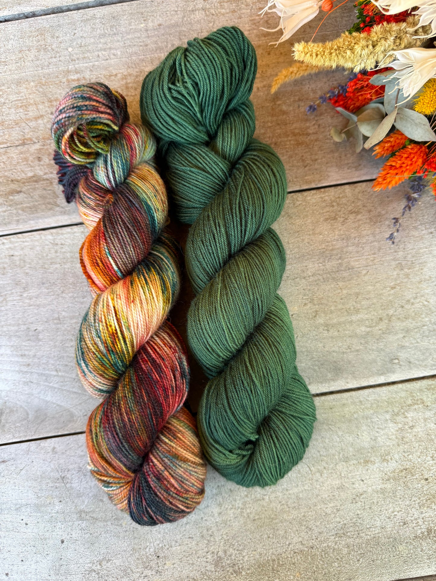MAGDA - Laine teinte à la main - Fingering Mérinos Nylon superwash