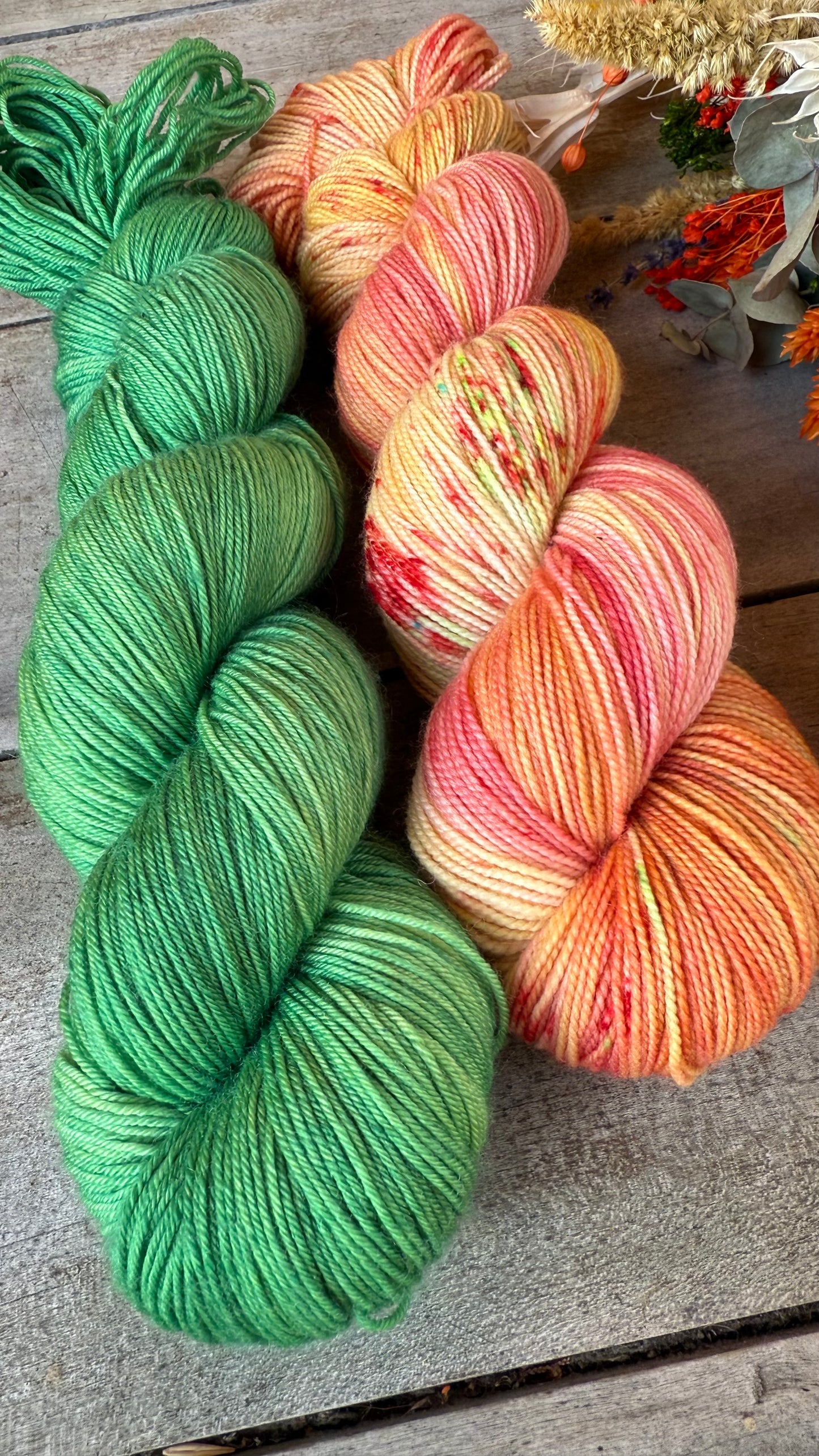 HEIDI - Laine teinte à la main - Fingering Mérinos Nylon superwash