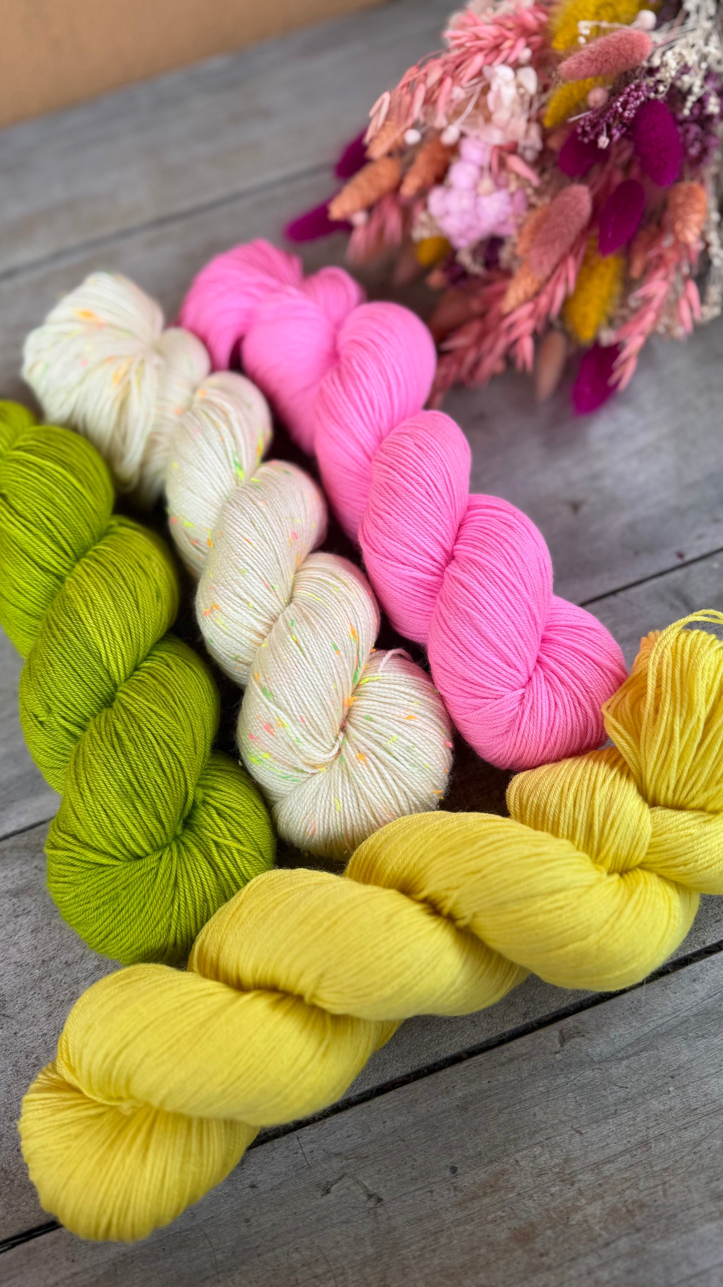 CANDY - Laine teinte à la main - Base au choix : Fingering Mérinos avec ou sans nylon / DK Mérinos / Kid Mohair et Soie