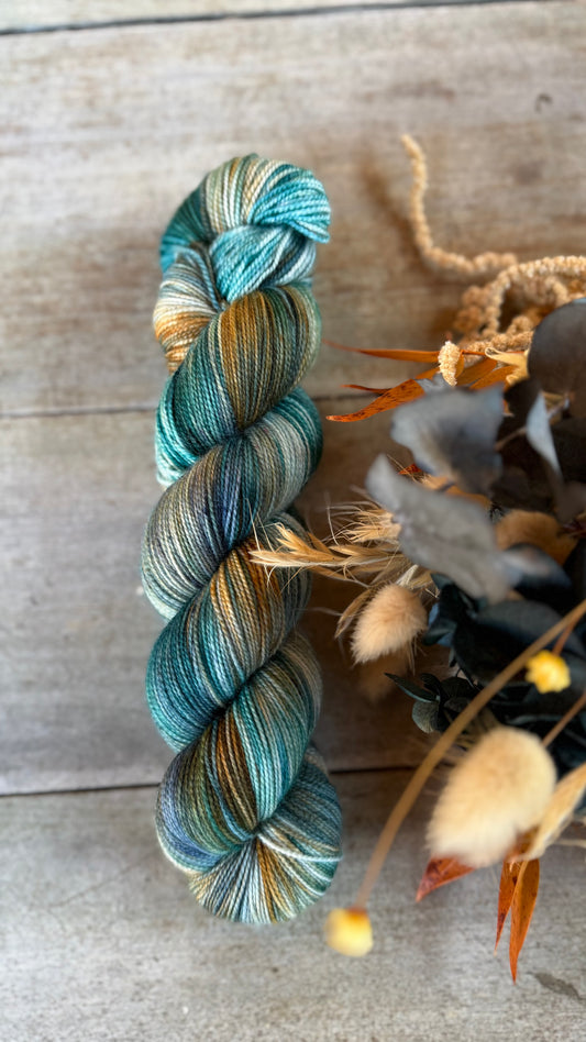 DORIANE - Laine teinte à la main - Fingering Mérinos Nylon superwash