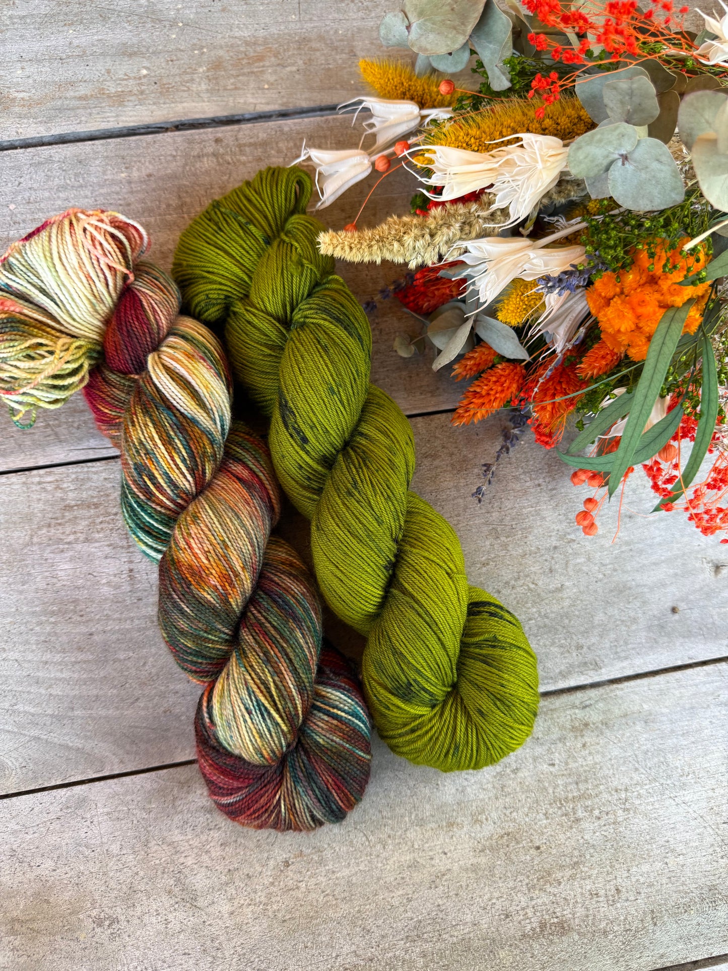 EVERGLADES- Laine teinte à la main - Fingering Mérinos Superwash