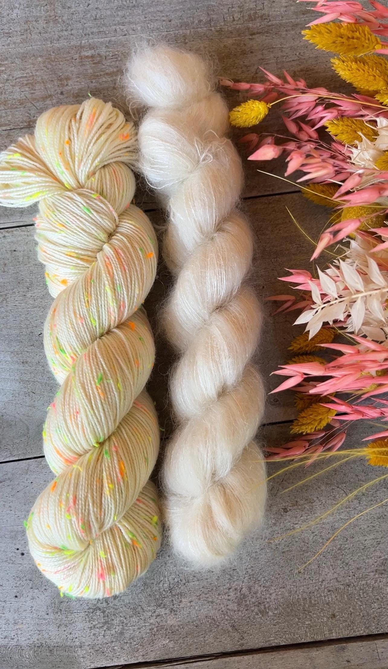 NATURELLE - Laine Néon Nep Donegal Mérinos superwash Fingering Non teinte