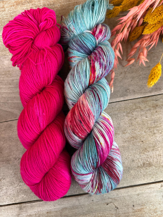 ELSA - Laine teinte à la main - Fingering Mérinos Nylon superwash