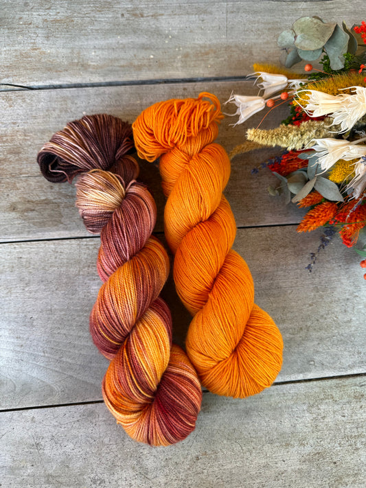 OLYMPIA - Laine teinte à la main - Fingering Mérinos Nylon superwash