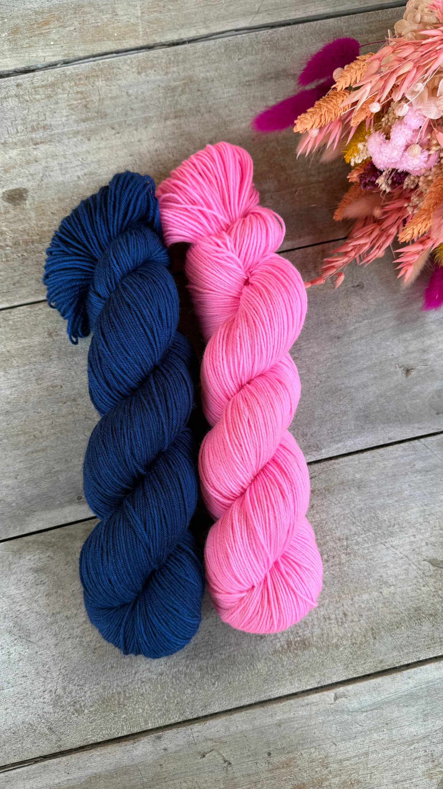 CANDY - Laine teinte à la main - Base au choix : Fingering Mérinos avec ou sans nylon / DK Mérinos / Kid Mohair et Soie