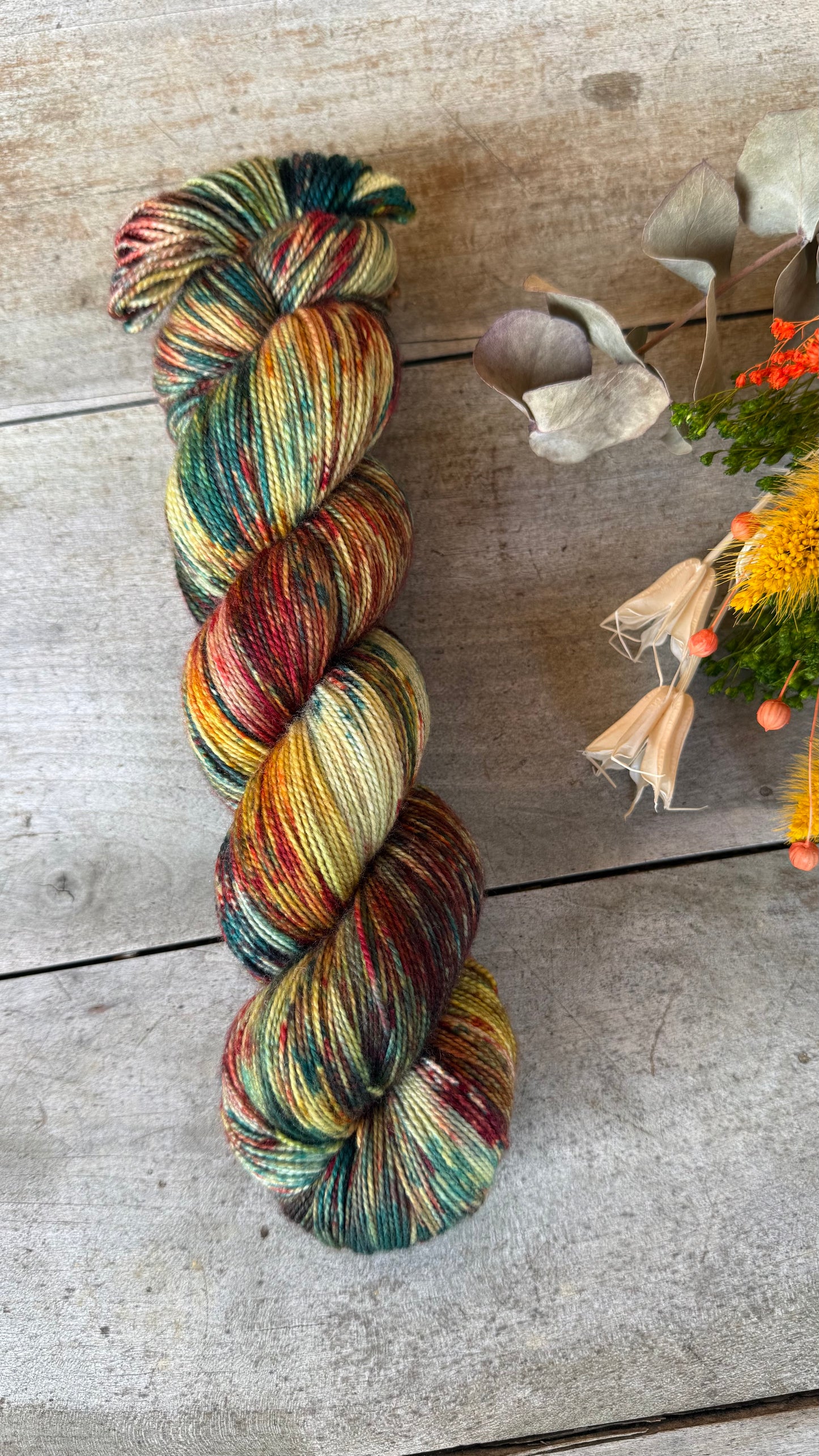 MAGDA - Laine teinte à la main - Fingering Mérinos Nylon superwash