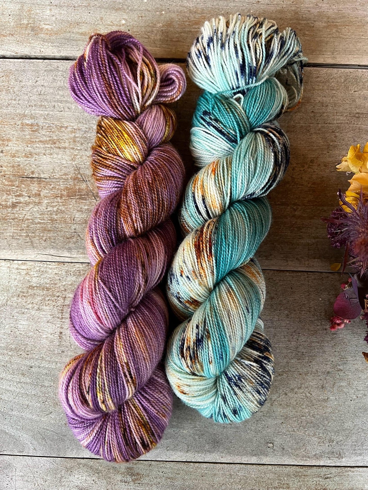 PRAIRIE - Laine teinte à la main - Fingering Mérinos Nylon superwash