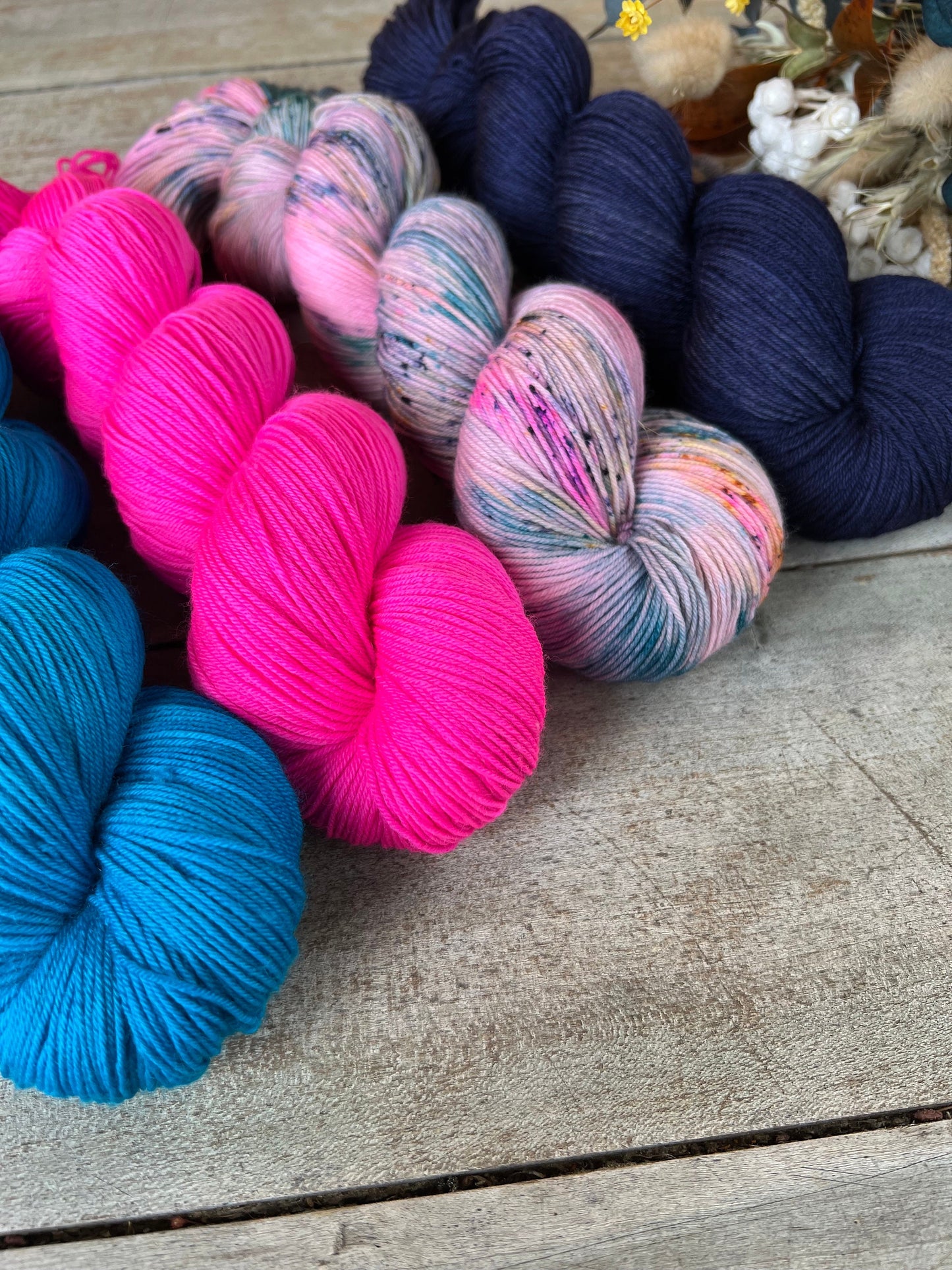 AGLAÉ - Laine teinte à la main - Fingering Mérinos Nylon superwash