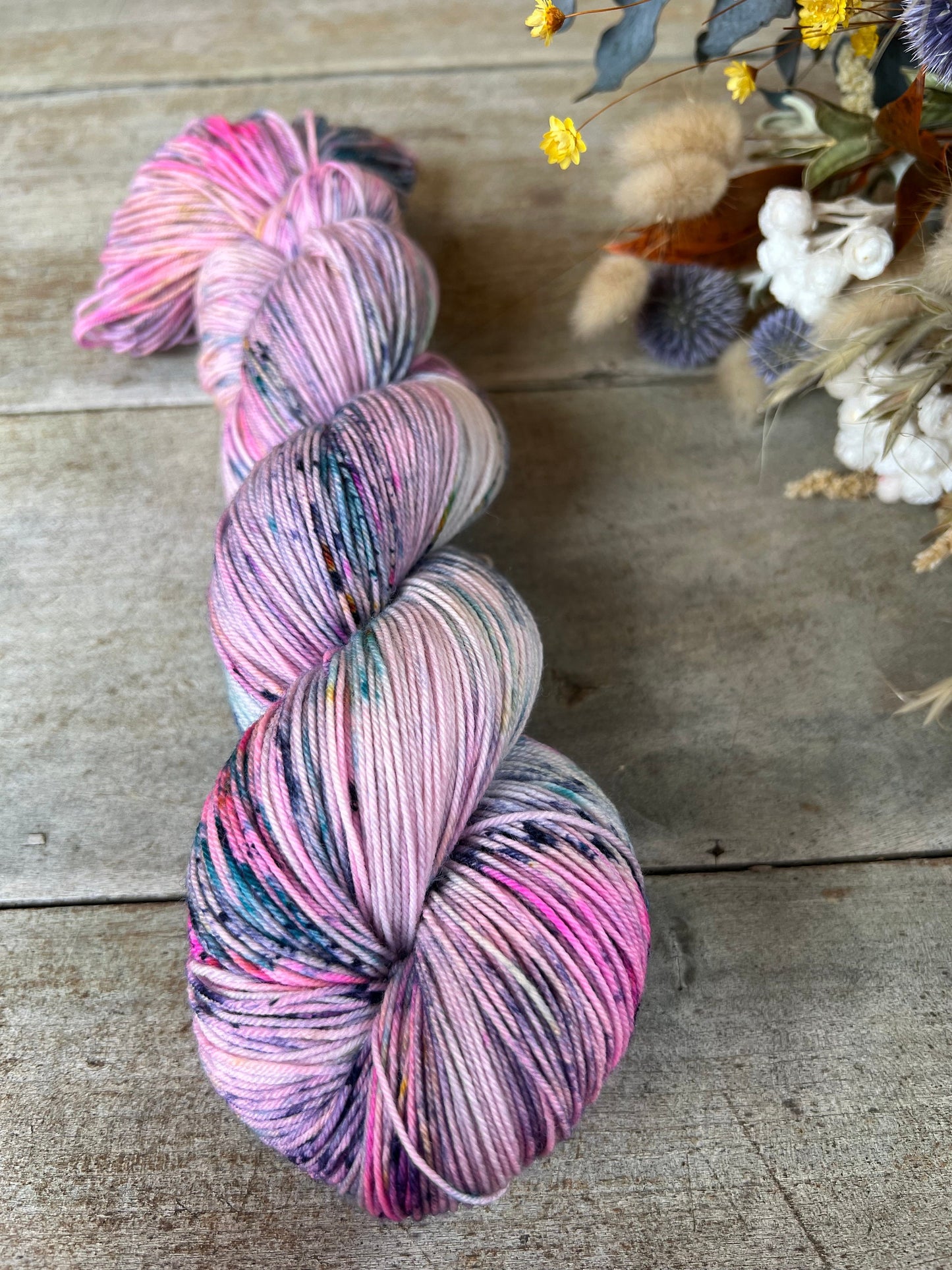 AGLAÉ - Laine teinte à la main - Fingering Mérinos Nylon superwash