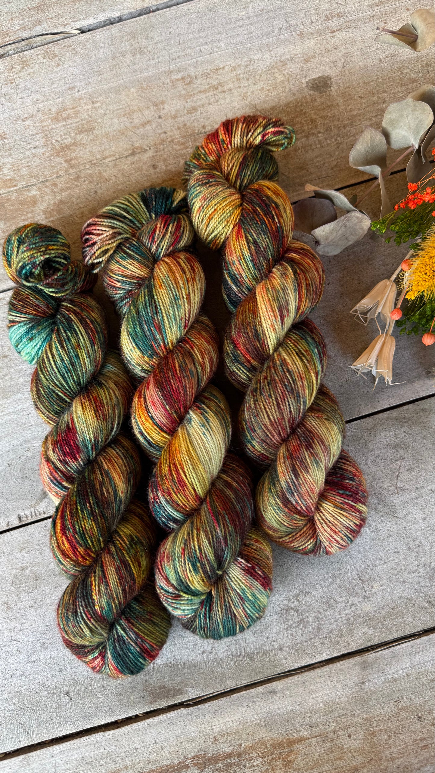 MAGDA - Laine teinte à la main - Fingering Mérinos Nylon superwash